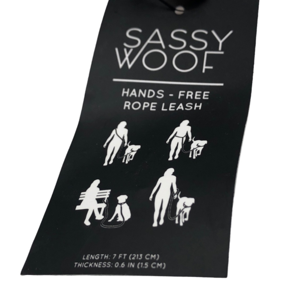 DOG ROPE LEASH Sassy Woof Hands-Free Rope Cord Leash 7ft - Picture 11 of 14